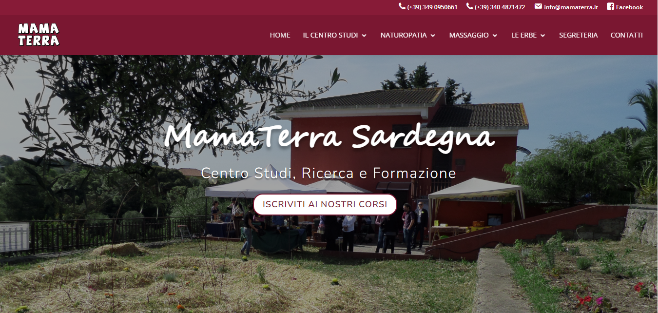 Portfolio: sito web Centro Studi MamaTerra